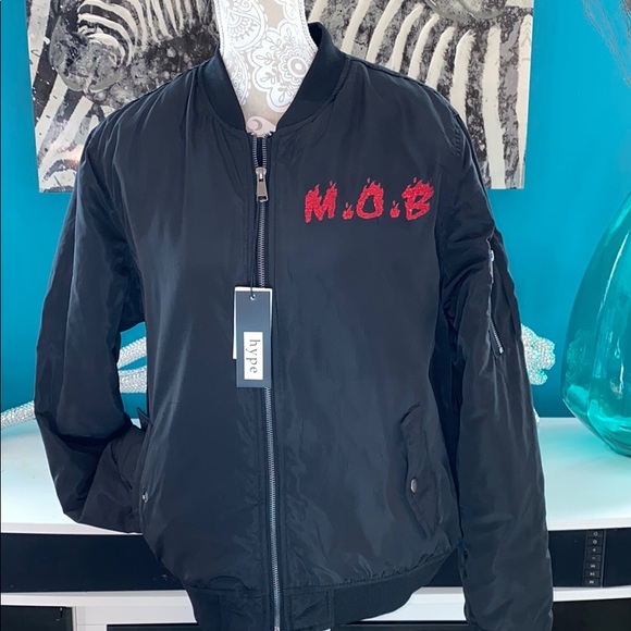Hype Other - Unisex Custom Made M.O.B  Bomber Jacket Size M 🎁